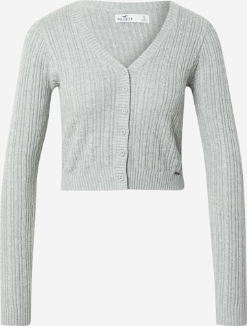 HOLLISTER Knit Cardigan 'ASIA' in Grey: front