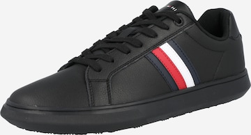 TOMMY HILFIGER Sneakers laag 'Corporate' in Zwart: voorkant