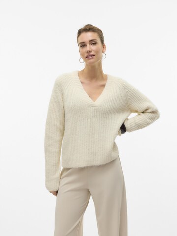 VERO MODA Pullover 'AWSOME' i beige: forside