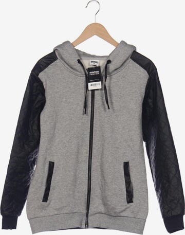 Urban Classics Sweatshirt & Zip-Up Hoodie in XL in Grey: front