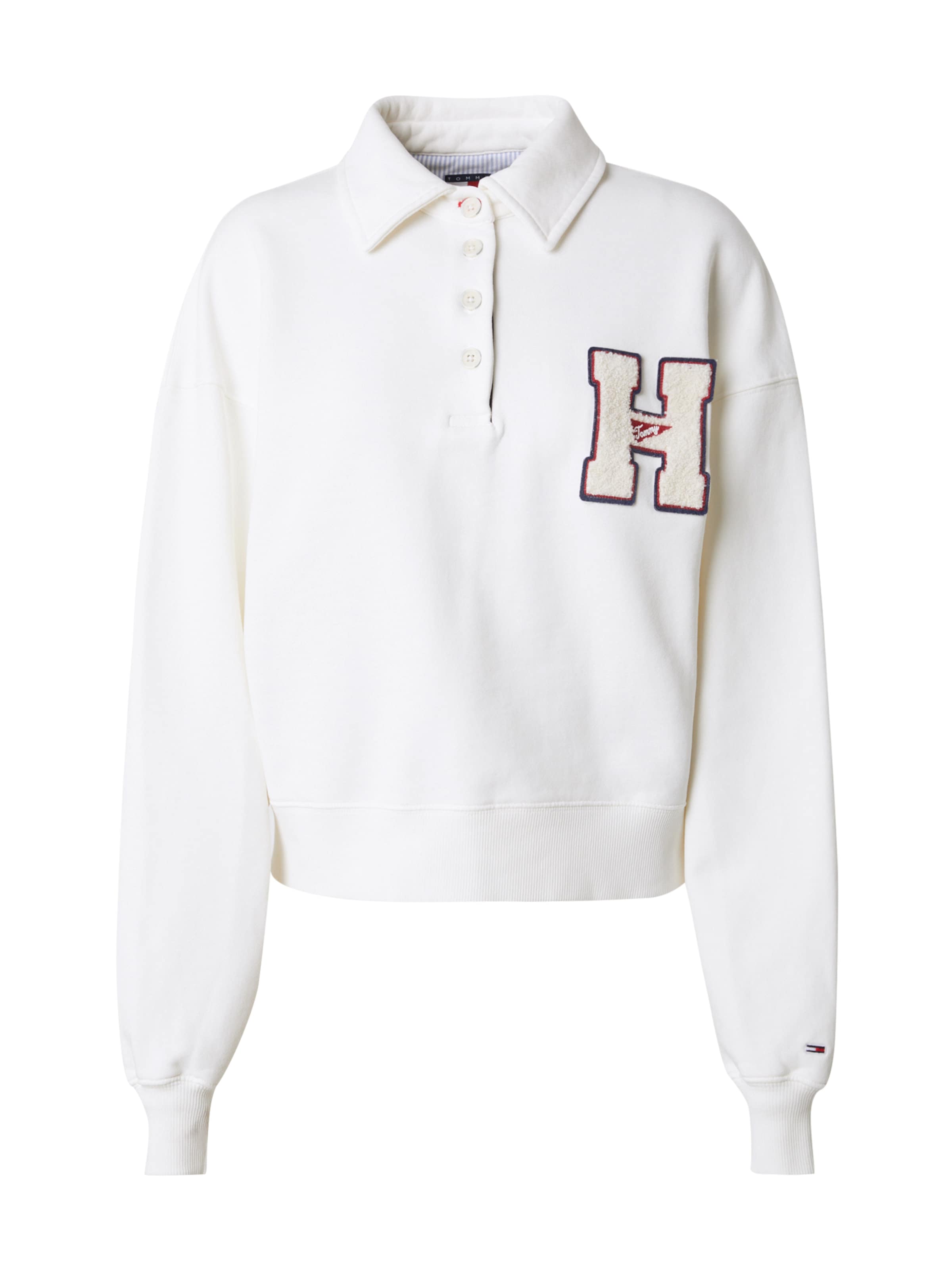 Bluză de molton de la Tommy Jeans pe bej: față