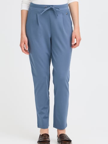 Fransa Regular Pleat-Front Pants 'FRZASTRETCH 1' in Blue: front