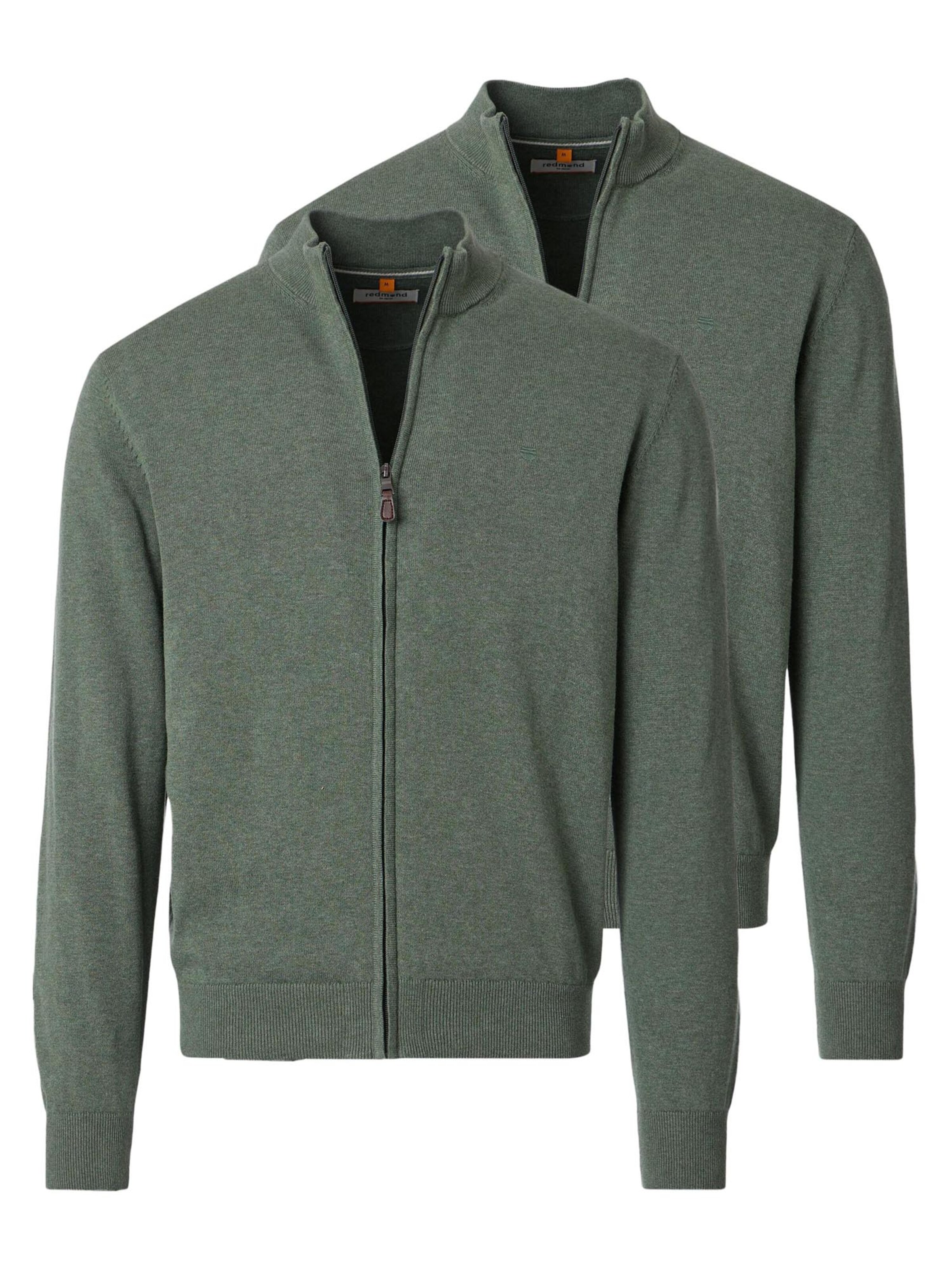 redmond Knit cardigan 'Basic' in Green: front