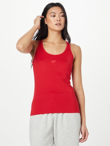 4F Sports Top in Red: front