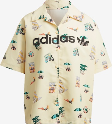 ADIDAS ORIGINALS Blouse in Beige: front