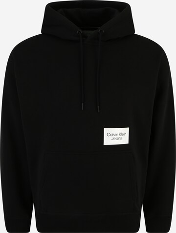 Calvin Klein Jeans Plus Sweatshirt in Black: front