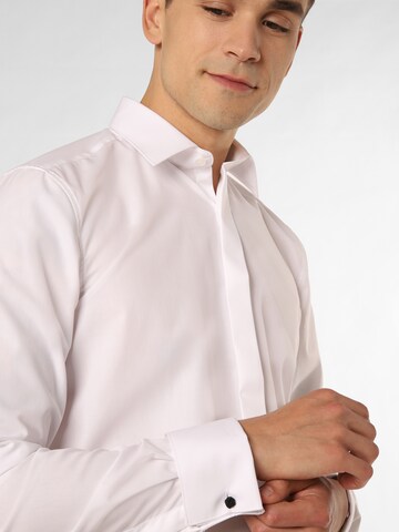 Coupe slim Chemise business Finshley & Harding en blanc