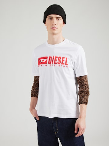 DIESEL T-Shirt 'T-ADJUST-Q7' in Weiß: Vorderseite