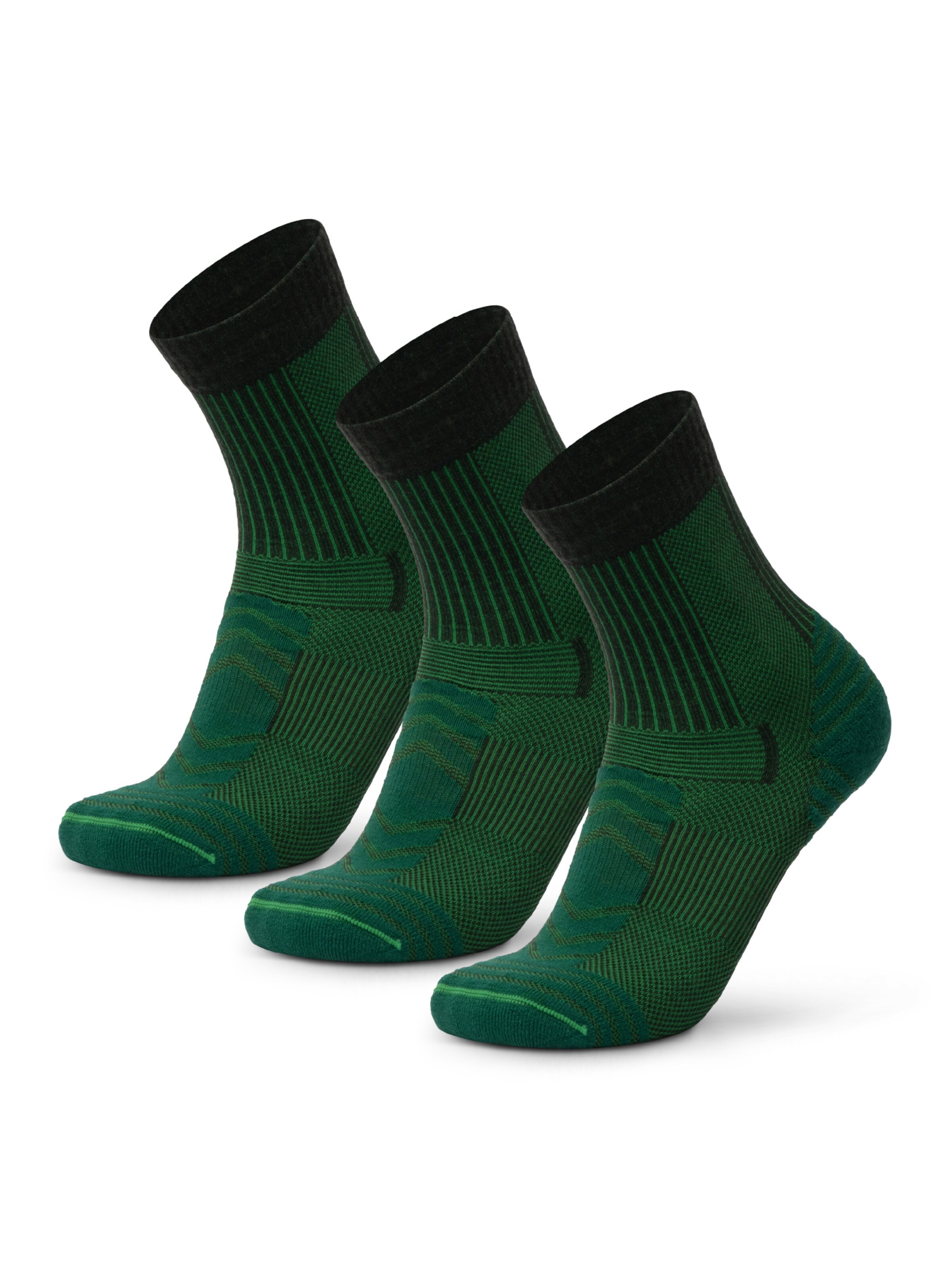 Chaussettes de sport DANISH ENDURANCE en vert : devant