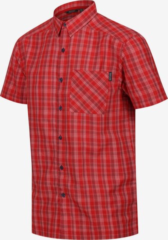 REGATTA Regular fit Athletic Button Up Shirt 'Kalambo VII' in Red