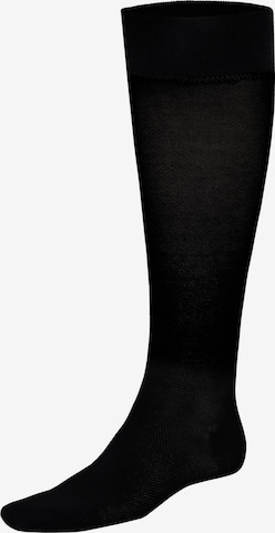 KUNERT Kniestrumpf 'Fly&Care®' in Schwarz: Vorderseite