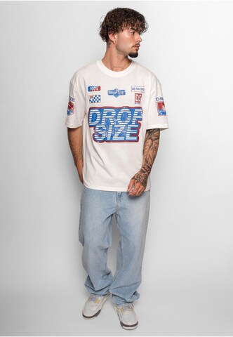 Dropsize - Camisa 'Racing' em branco
