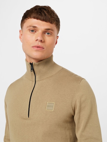 BOSS - Jersey 'Kanobix' en beige