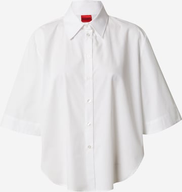 HUGO Red Blouse in White: front