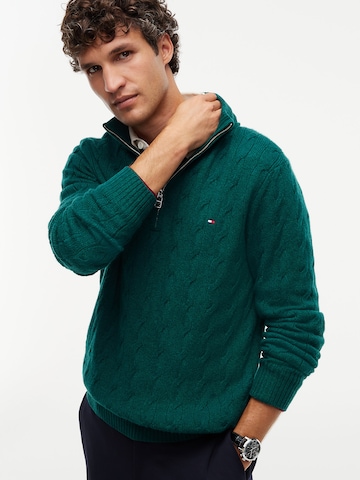 TOMMY HILFIGER Pullover in Grün