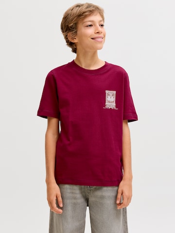 T-Shirt 'JORARGOS' Jack & Jones Junior en rouge