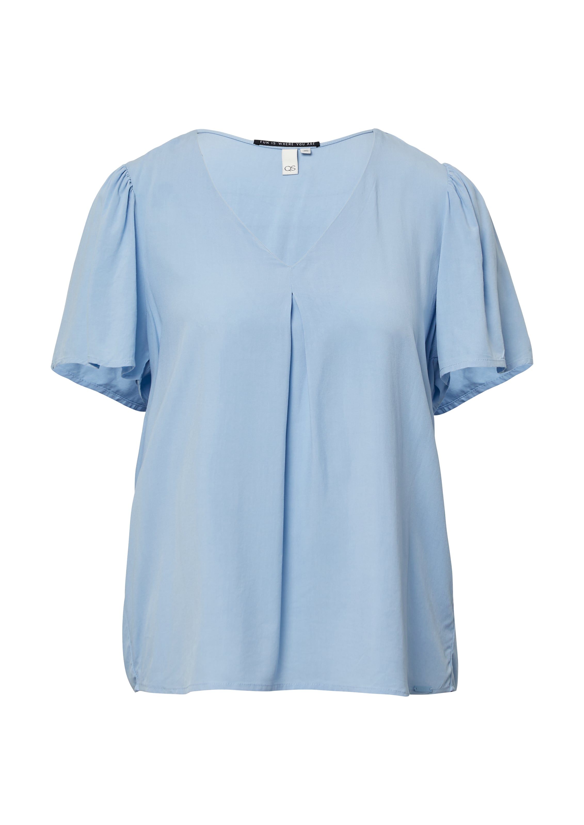 QS Bluse in Blau: Vorderseite