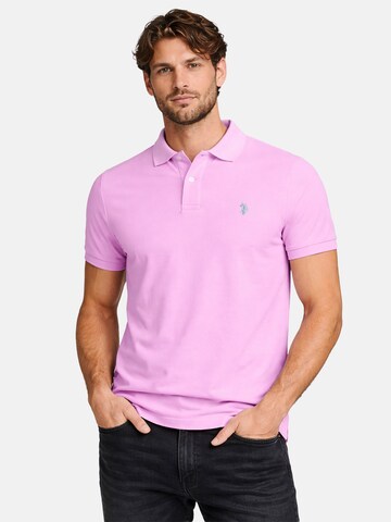 T-Shirt U.S. POLO ASSN. en rose : devant
