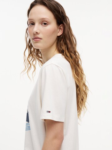 Tommy Jeans T-Shirt 'Novelty' in Weiß