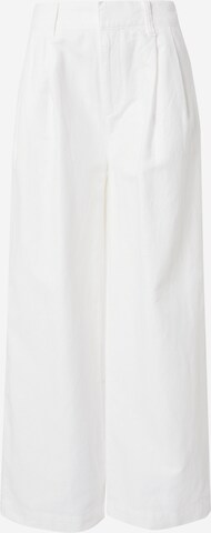 Wide Leg Pantalon à pince GAP en blanc : devant