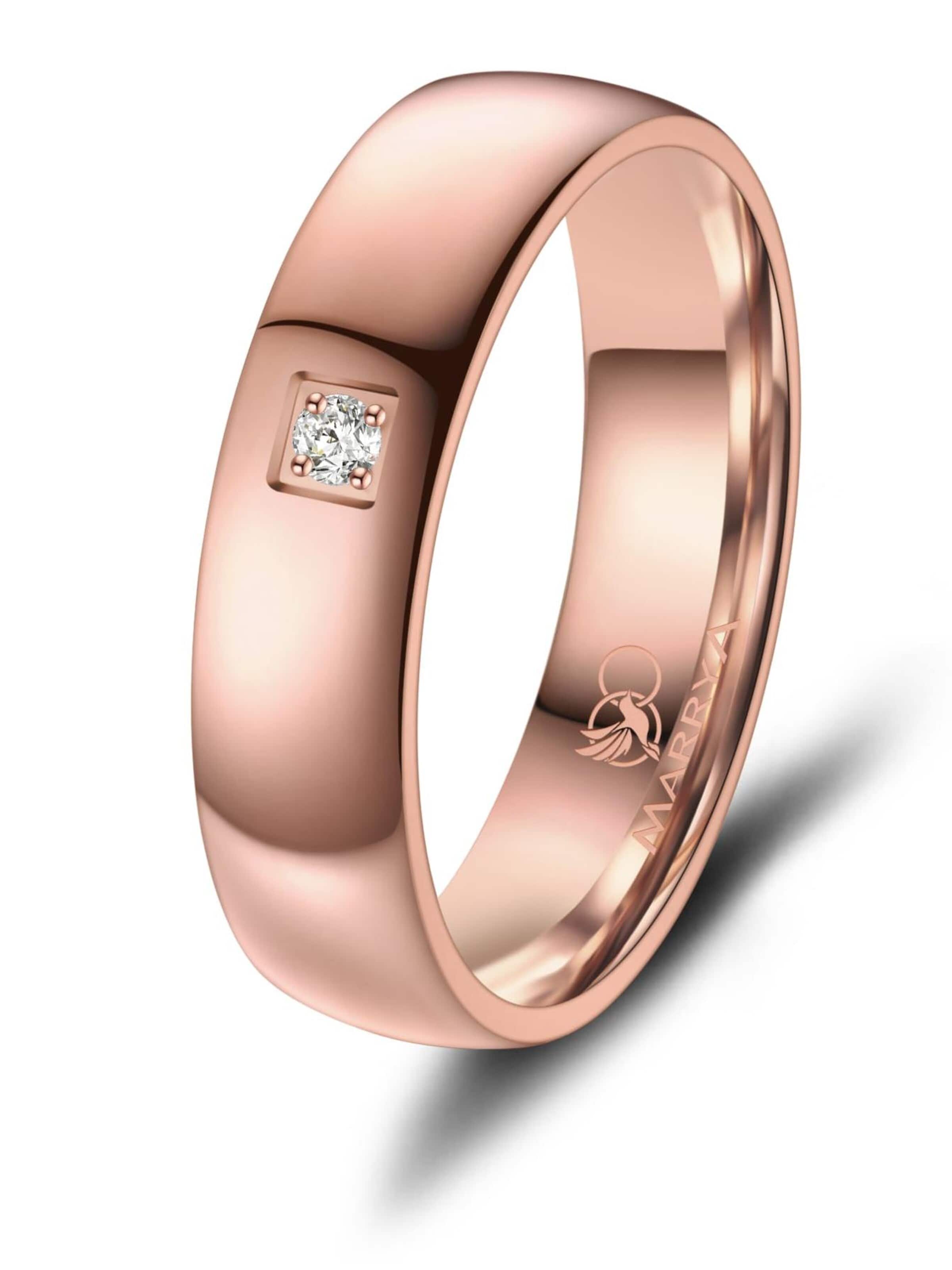 MARRYA Ring 'MARRYA TI-32 Ehering aus Titan' in Gold: front