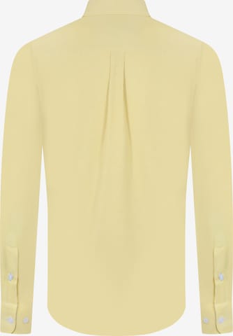 DENIM CULTURE - Ajuste regular Camisa 'Henri' en amarillo