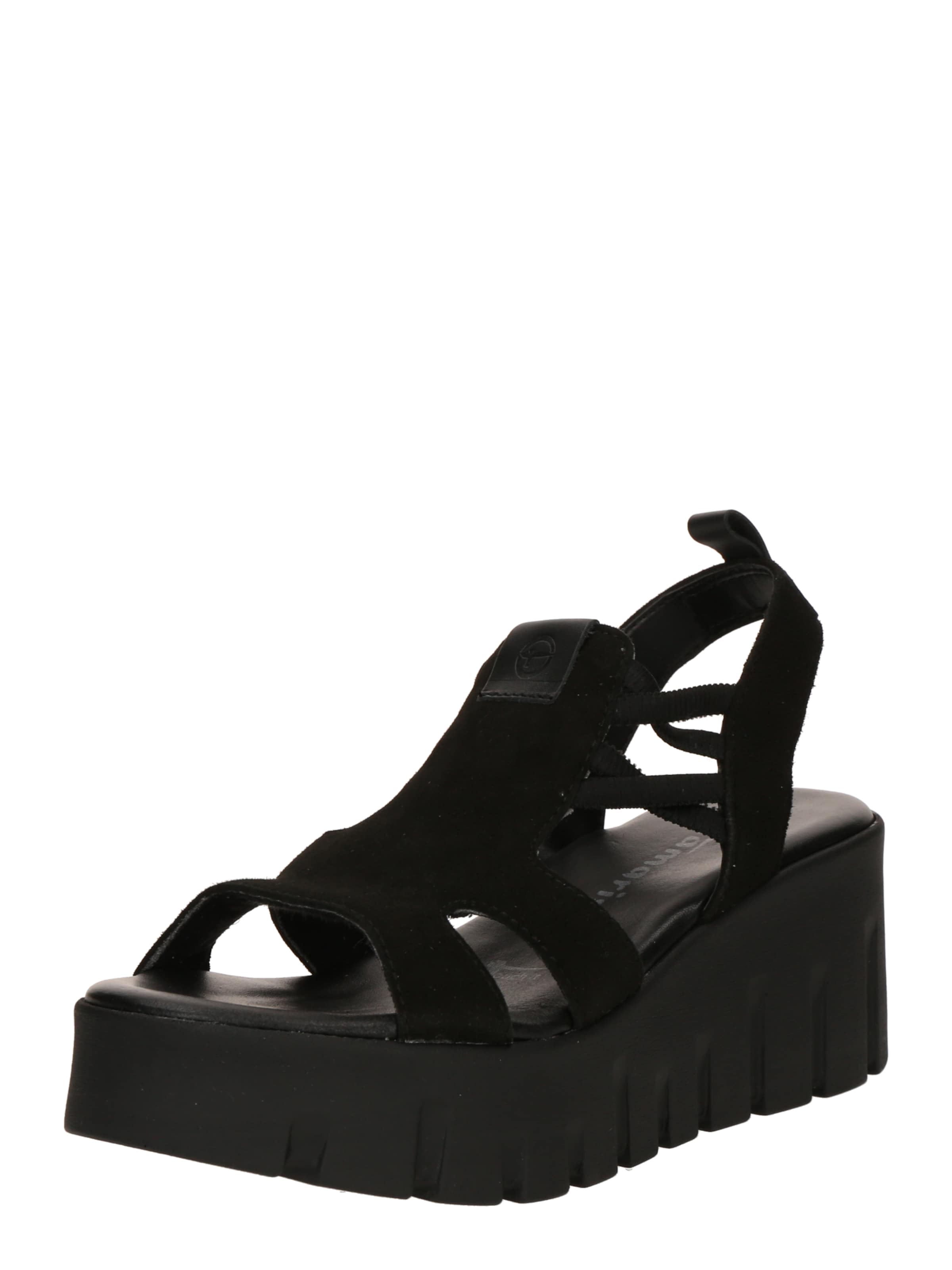 Tamaris Sandale in Schwarz: Vorderseite