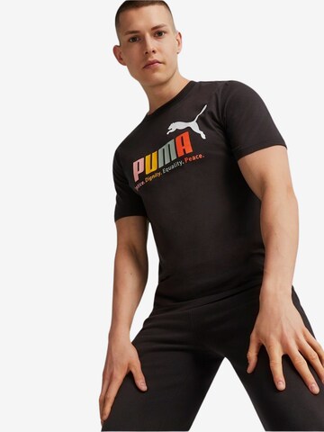 T-Shirt fonctionnel 'Essential' PUMA en noir : devant