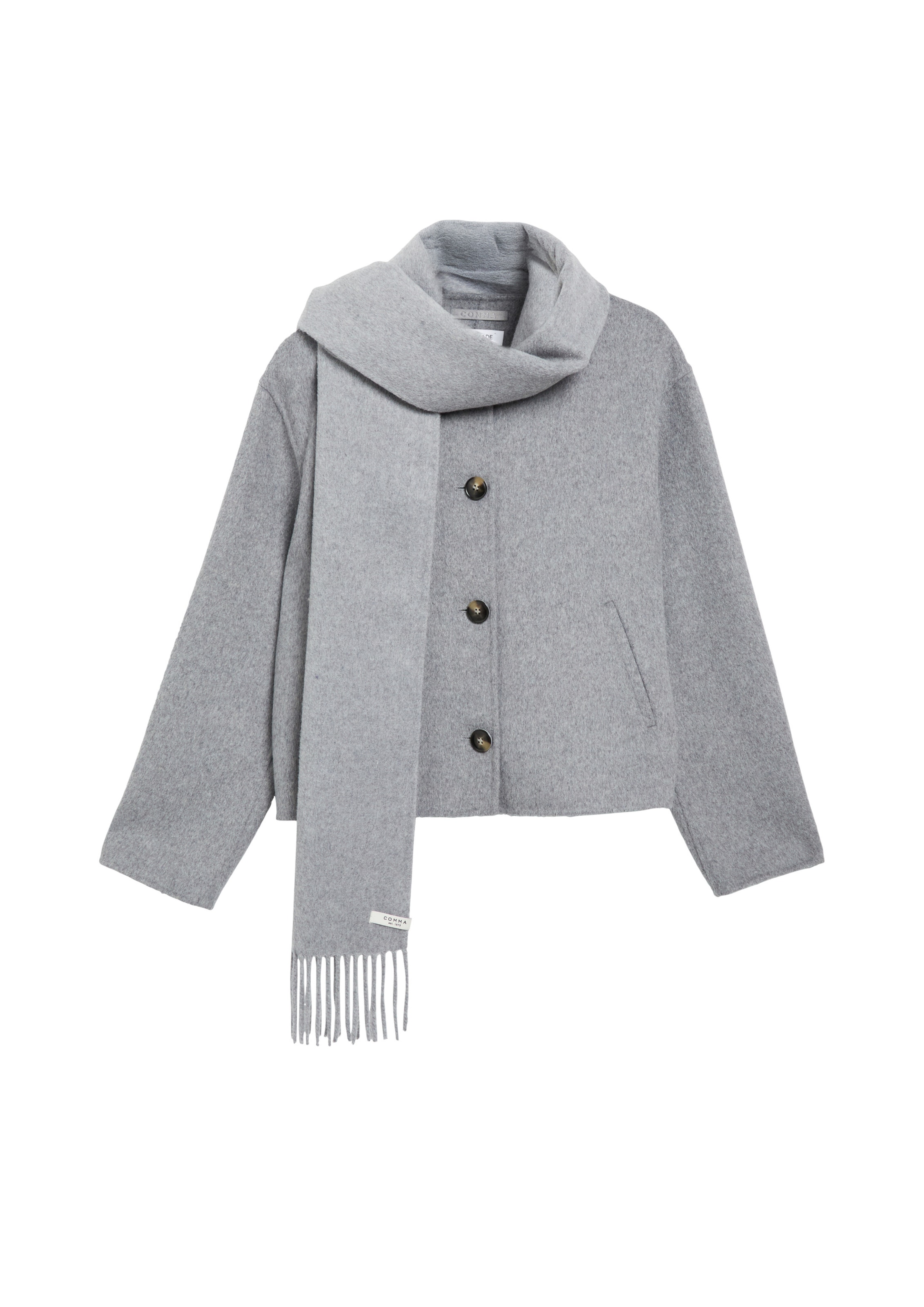 COMMA Jacke in Grau: Vorderseite