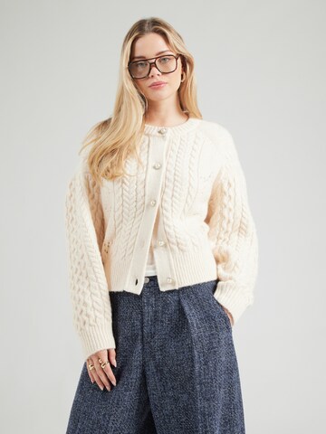 Tommy Jeans Kofta i beige: framsida