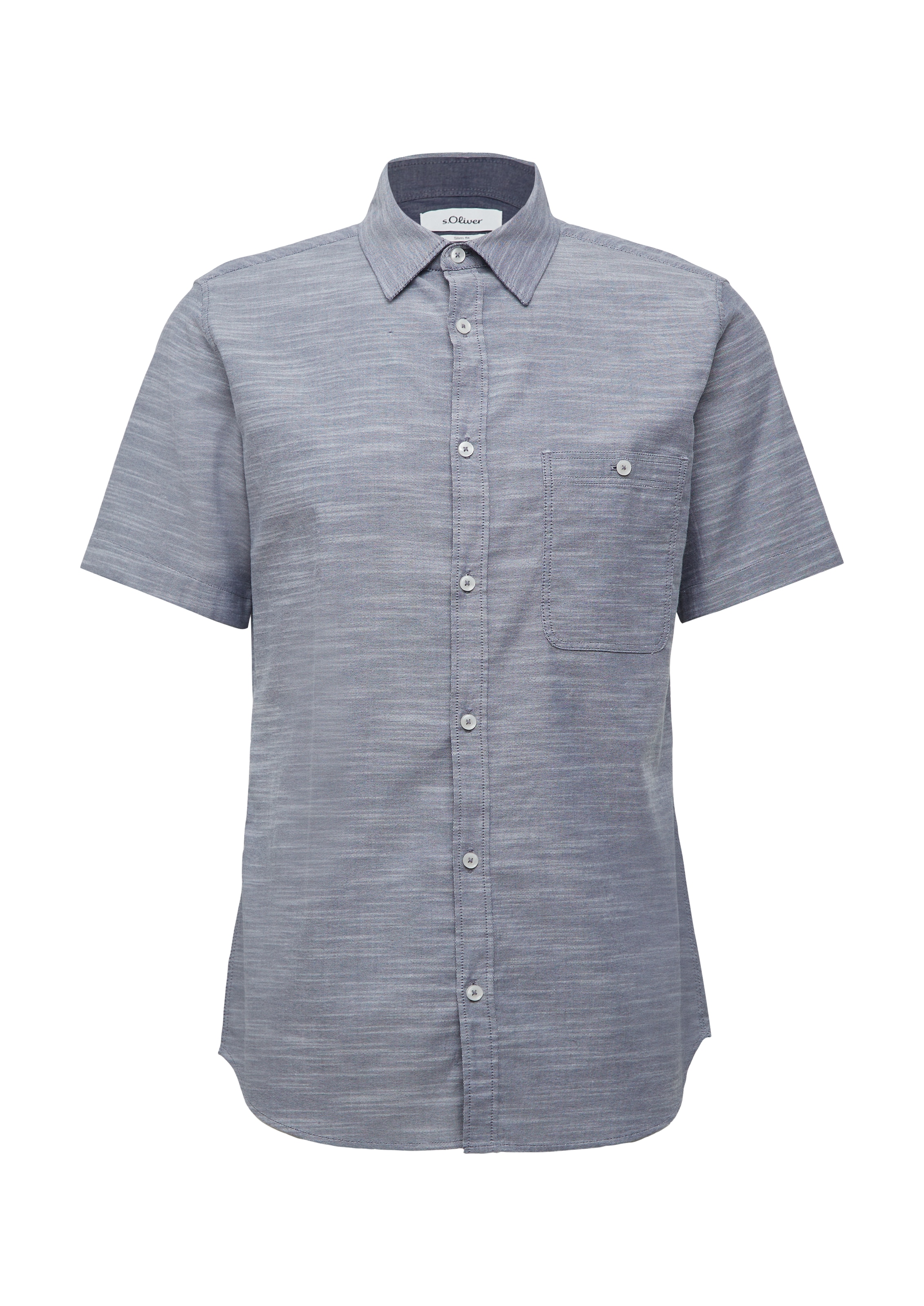 s.Oliver Overhemd in Blauw: voorkant