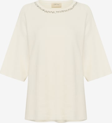 smėlio Cream Megztinis: priekis