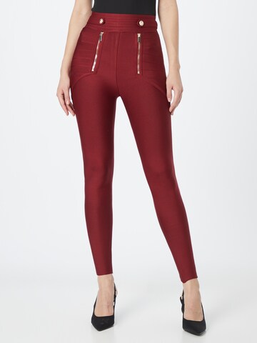 Karen Millen Skinny Hose in Rot: Vorderseite