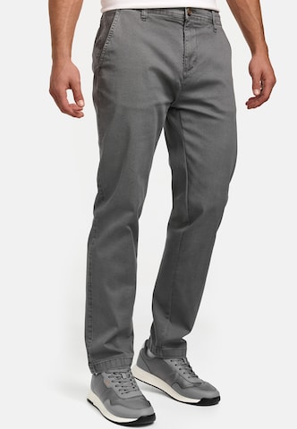 INDICODE JEANS Regular Chino 'Gabrin' in Grijs