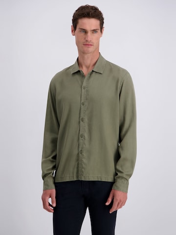 PIERRE CARDIN Regular fit Overhemd in Groen: voorkant