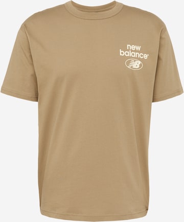 new balance T-Shirt in Beige: predná strana