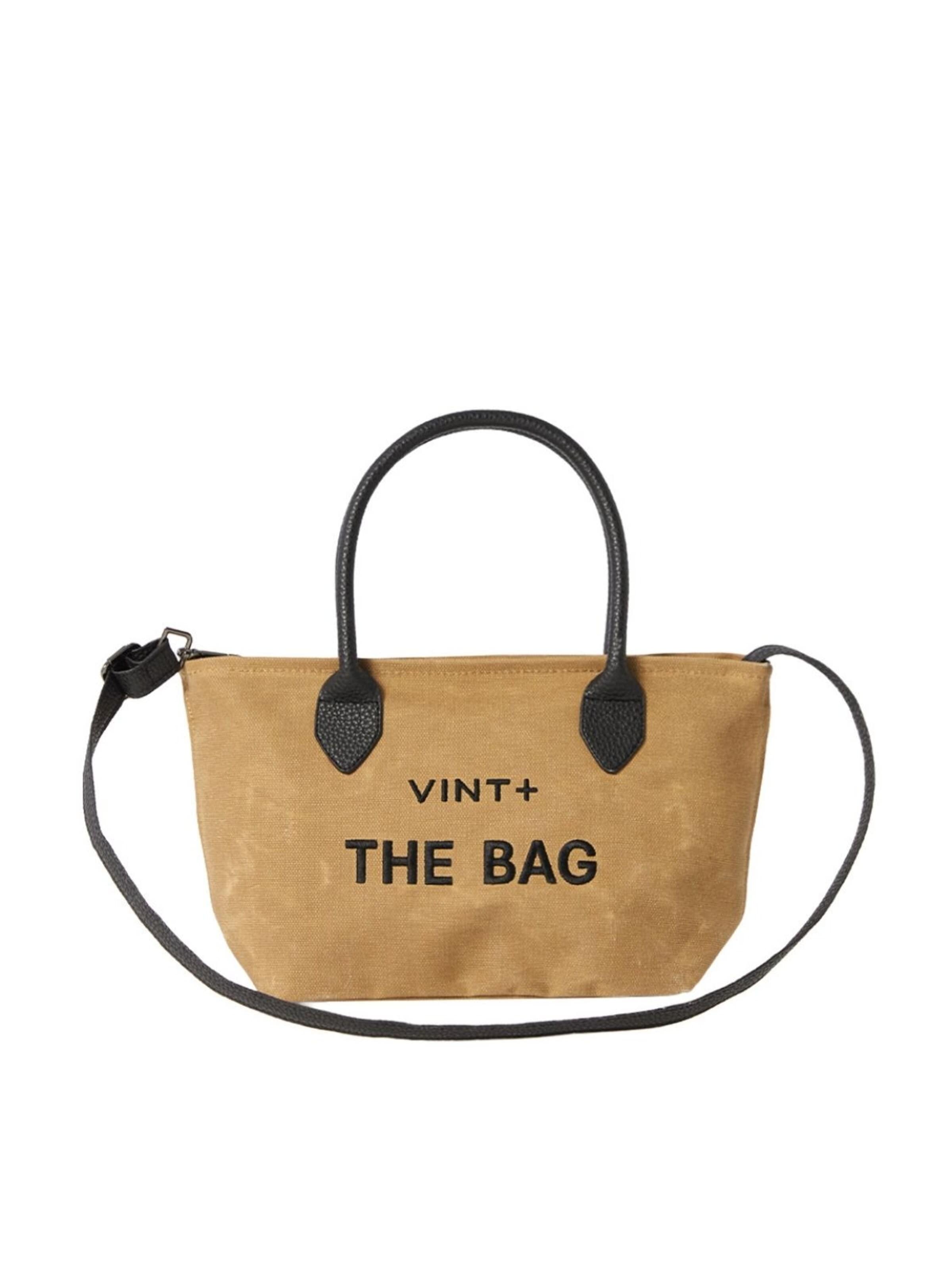 VINT+ Handbag 'Fine Bag Small' in Beige: front