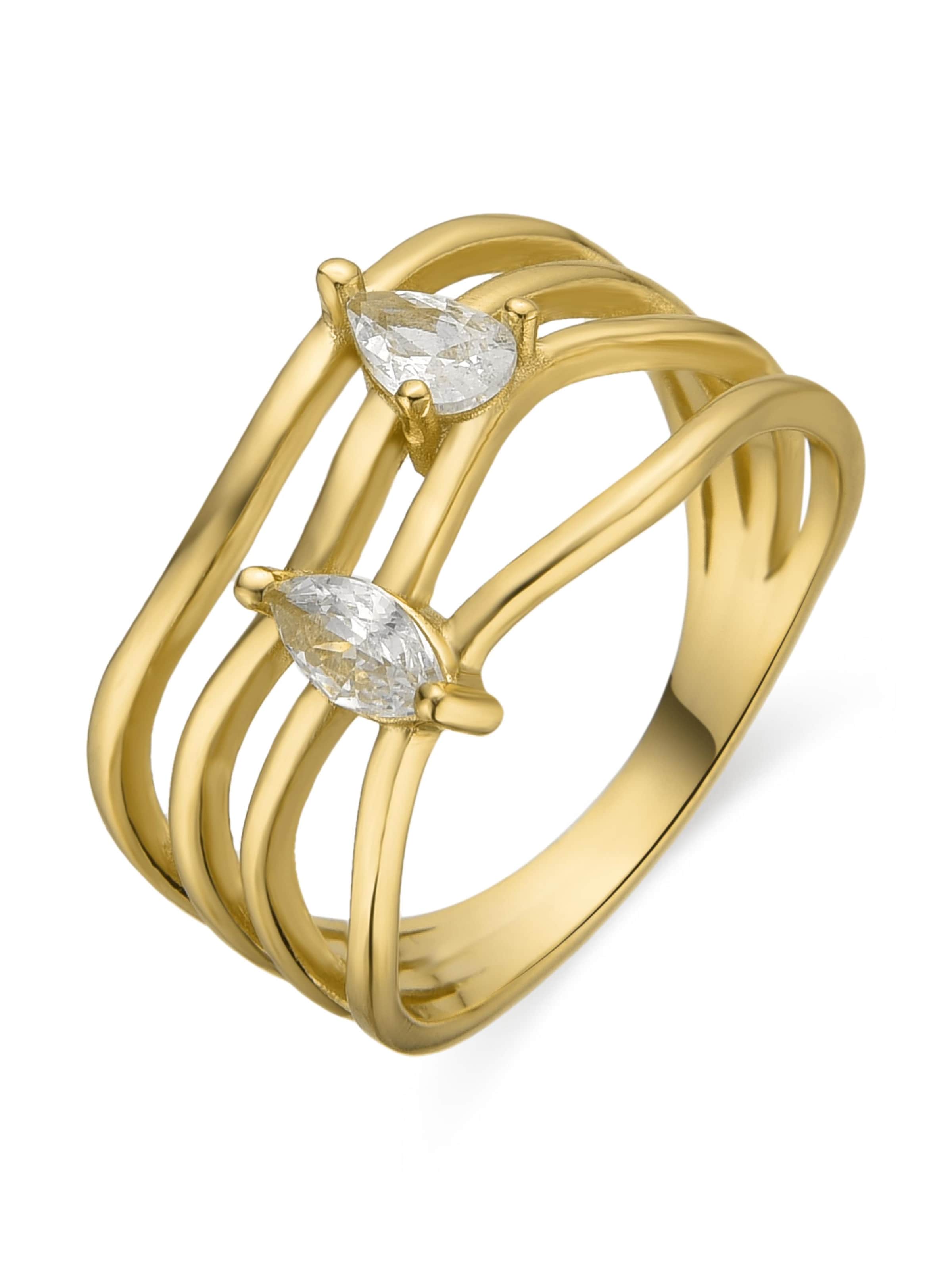 Bague 'TANDUF' Luxenter en jaune : devant