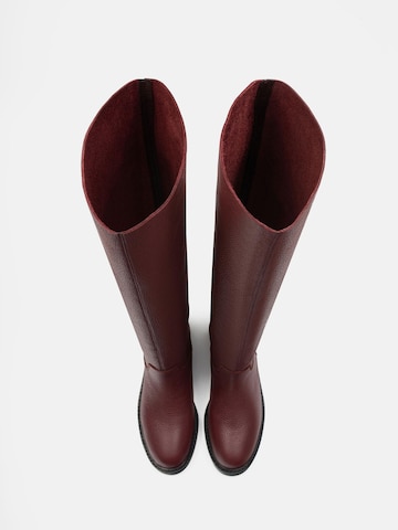 L37 HANDMADE SHOES Boots 'MR JONES MAXI' in Rot