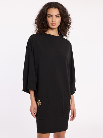 Ana Alcazar Jurk 'Adwa' in Zwart: voorkant