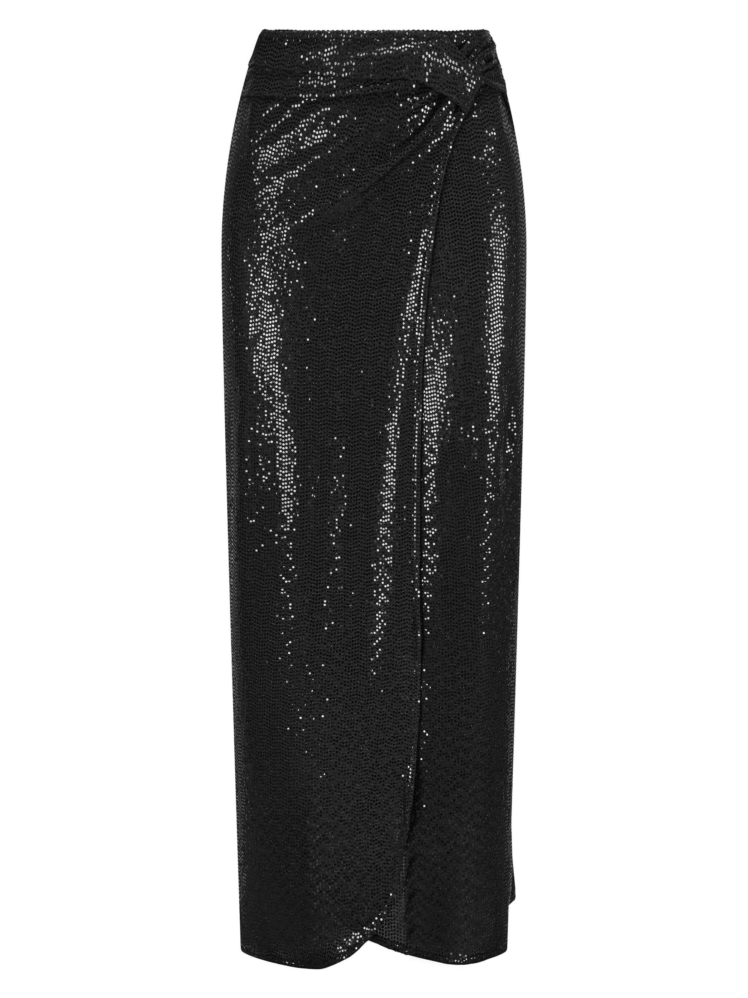 Jupe 'LUSWINA' Nicowa en noir : devant