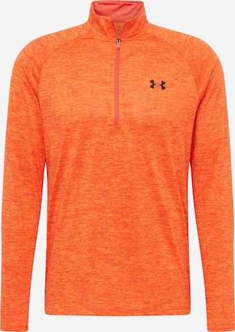 UNDER ARMOUR Performance Shirt 'Tech' in Orange: front