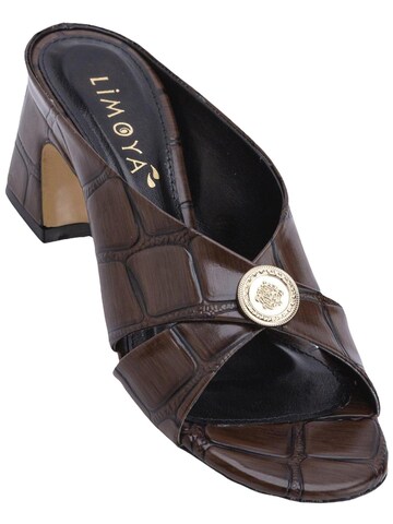Limoya Mule 'Damenpantoffeln' in Brown: front