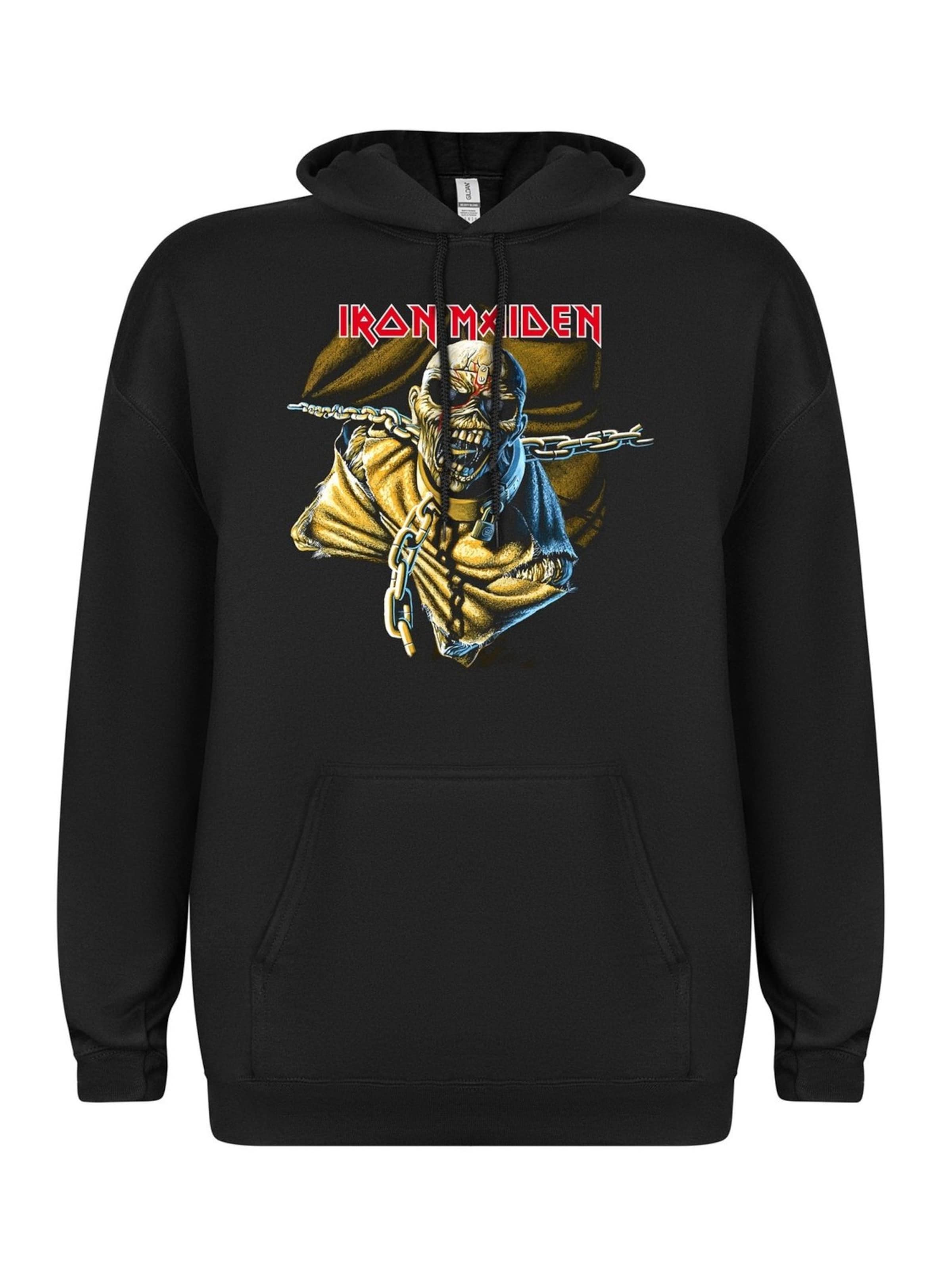 Iron Maiden - Sudadera 'Iron Maiden Piece of Mind Tracks Kapuzenpullover' en negro: frente