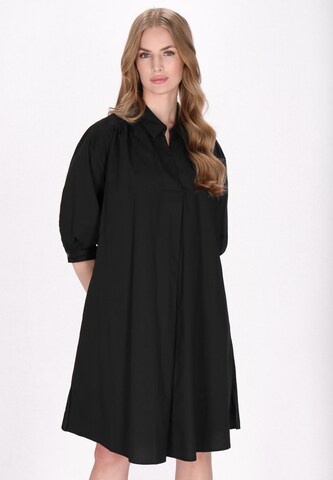 DreiMaster Klassik - Vestido camisero 'Classic Look' en negro: frente