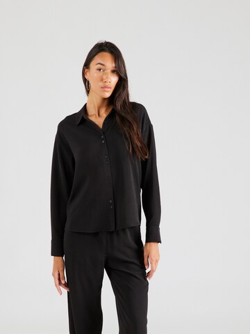 VERO MODA Blouse 'ALVA' in Zwart: voorkant