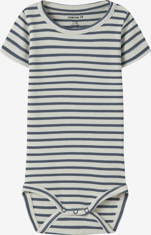 Tutina / body per bambino 'NBNBANI' di NAME IT in blu: frontale