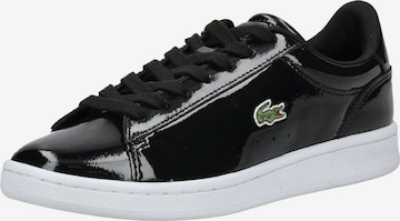 Baskets basses LACOSTE en noir : devant