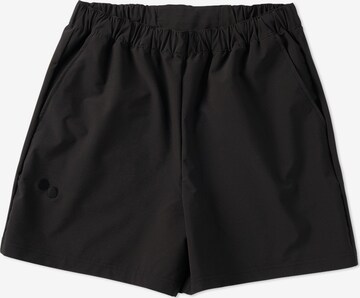 pinqponq - Loosefit Pantalón deportivo en negro: frente
