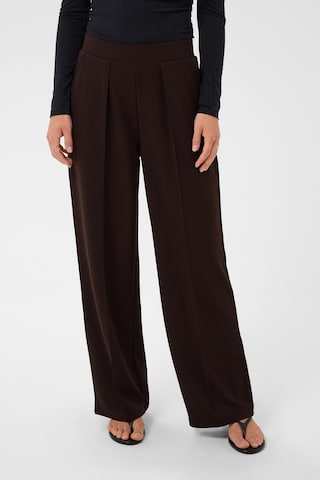 Cream Wide leg Pantalon 'CRSiki' in Bruin: voorkant